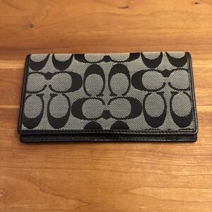 Coach Signature Checkbook Cover